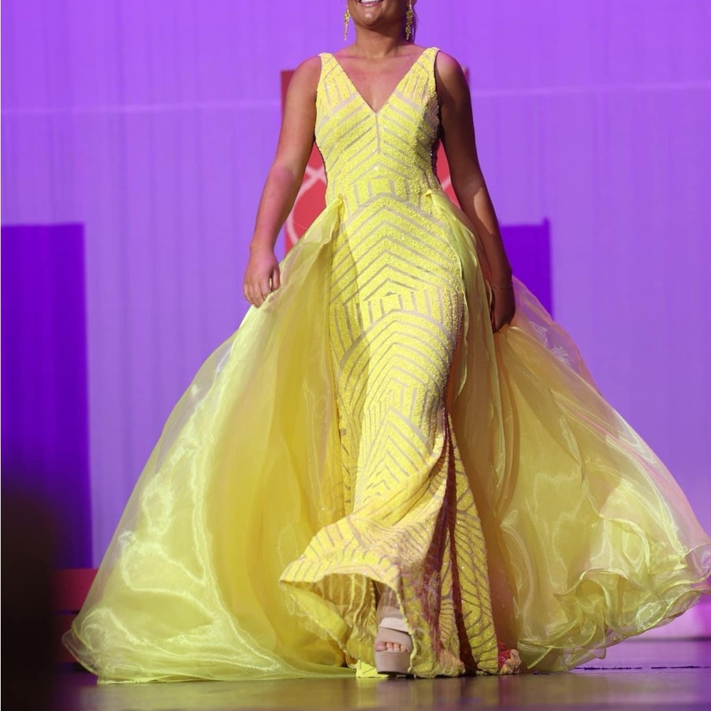 Jovani Gown with Detachable Overskirt